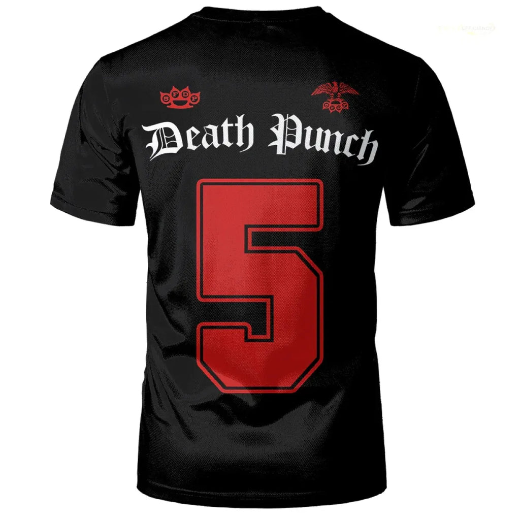 Five Finger Death Punch Skull Graphic T-Shirt - T-Shirts - T-Shirt - 4