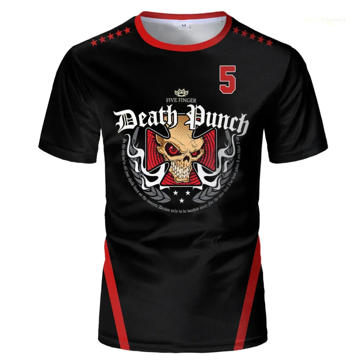 Five Finger Death Punch Skull Graphic T-Shirt - T-Shirts - T-Shirt - 7