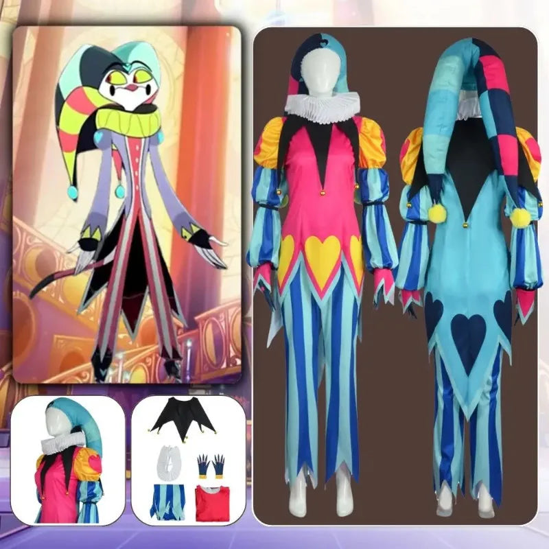 Fizzarolli Cosplay Costume – Helluva Boss Jester Outfit Full Set - Cosplay - Costumes - 2024 - 2 - Worldwide Shipping