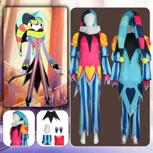 Fizzarolli Cosplay Costume – Helluva Boss Jester Outfit Full Set - Cosplay - Costume - 2