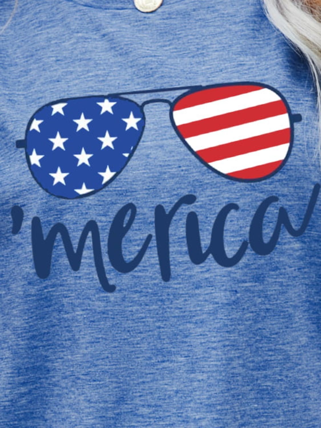 US Flag Glasses Graphic Tee - T-Shirts - Shirts & Tops - 3 - 2024