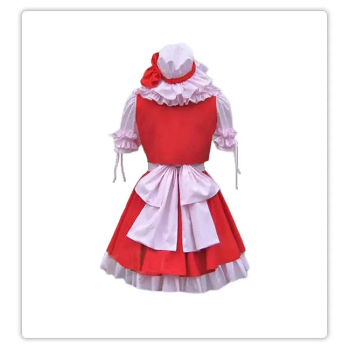 Flandre Scarlet Red Lolita Cosplay Dress Set - All Dresses - Cosplay - 3