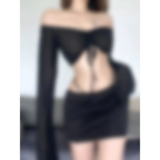 Off Shoulder Flare Crop/Skirt Club Set - Bottoms - 5