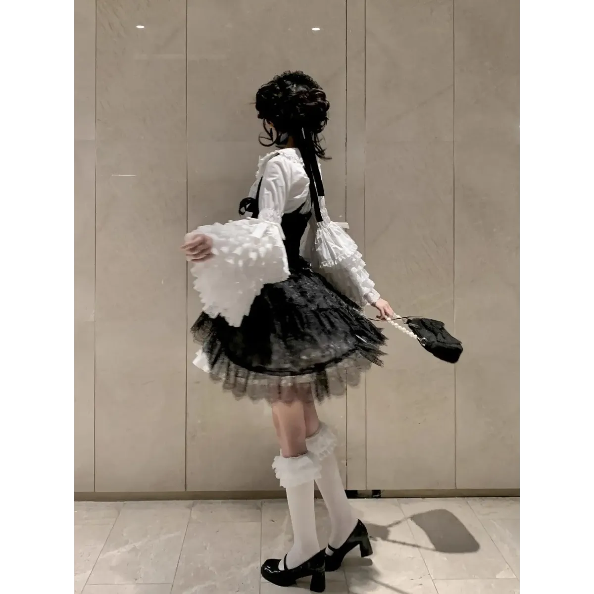 Kawaii Flare Sleeve Bow Blouse - Women’s Clothing & Accessories - Long - Shirts & Blouses - 9