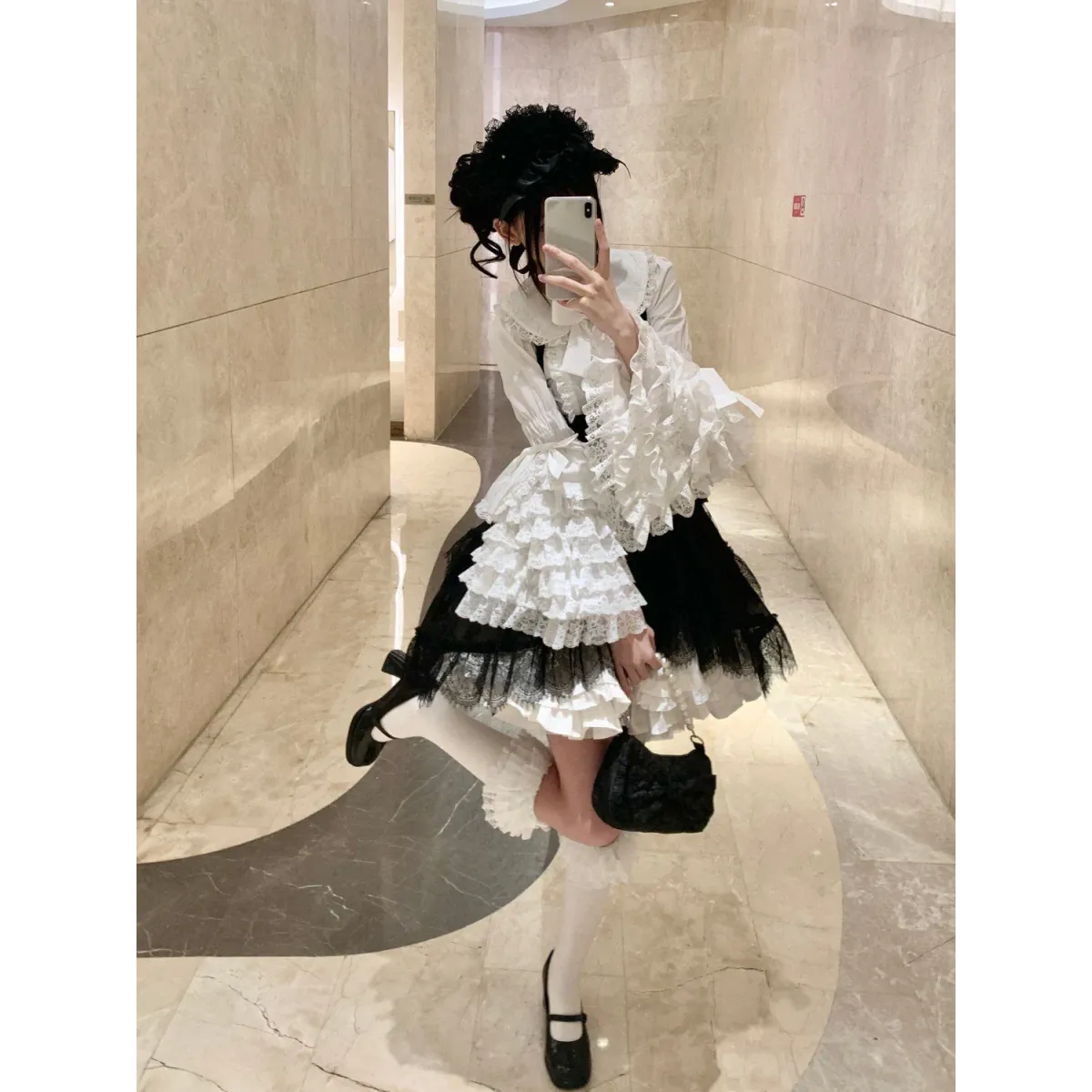 Kawaii Flare Sleeve Bow Blouse - Women’s Clothing & Accessories - Long - Shirts & Blouses - 10