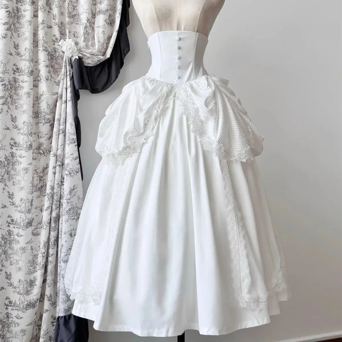 Harajuku Gothic Lolita Flare Sleeve Two-Piece Set - Lolita Dresses - Sets / Co-ords - 10