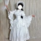 Harajuku Gothic Lolita Flare Sleeve Two-Piece Set - Lolita Dresses - Sets / Co-ords - 6