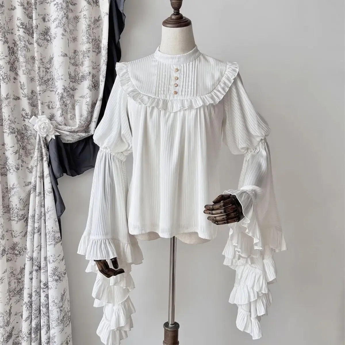 Harajuku Gothic Lolita Flare Sleeve Two-Piece Set - Lolita Dresses - Sets / Co-ords - 8