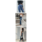 Flared High Waist Skinny Jeans - Bottoms - 12