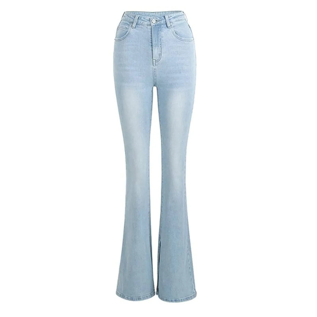 Flared High Waist Skinny Jeans - Bottoms - 17
