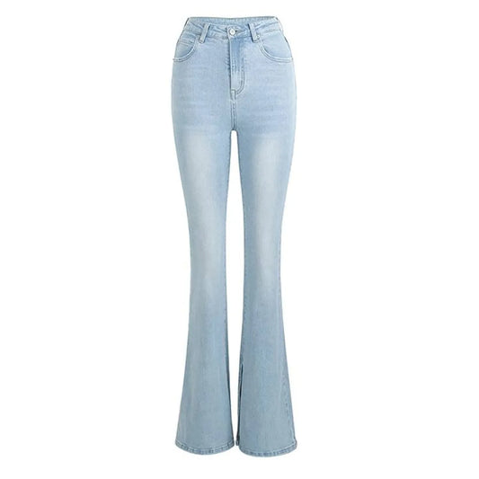 Flared High Waist Skinny Jeans - Bottoms - 17