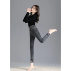 Thick Fleece High-waist Skinny Jeans - Bottoms - 10