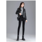 Thick Fleece High-waist Skinny Jeans - Bottoms - 28