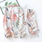 Floral Cotton Pajamas - Women’s Clothing & Accessories - 3