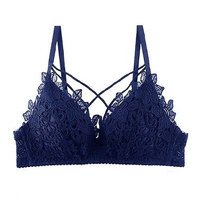 Lace Push Up Bralette - Blue / 80A - Women’s Clothing & Accessories - Bras - 16 - 2024