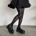 Floral Mesh Harajuku Tights – Embroidered Fishnet Pantyhose - Sexy Lingerie - Lingerie - 10