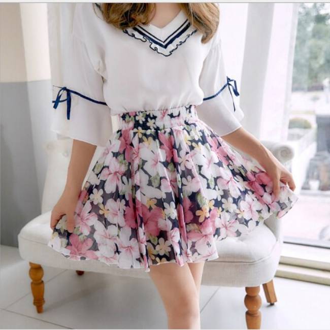 Floral Mini Skirt - 16 / One Size - Bottoms - Skirts - 16 - 2024