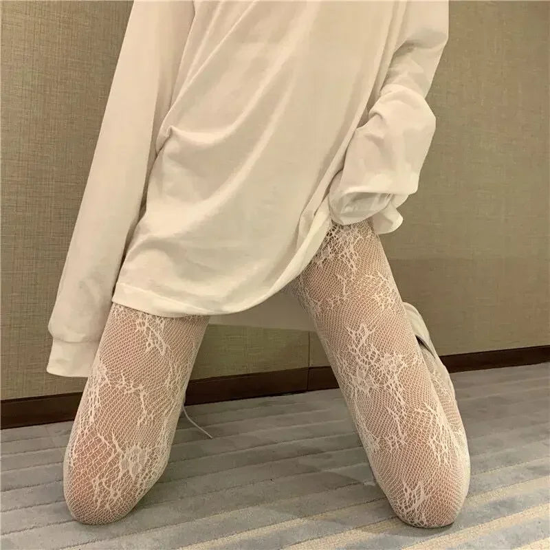 Floral Patterned Streetwear Stockings - Socks & Hosiery - Clothing Accessories - 4 - 2024