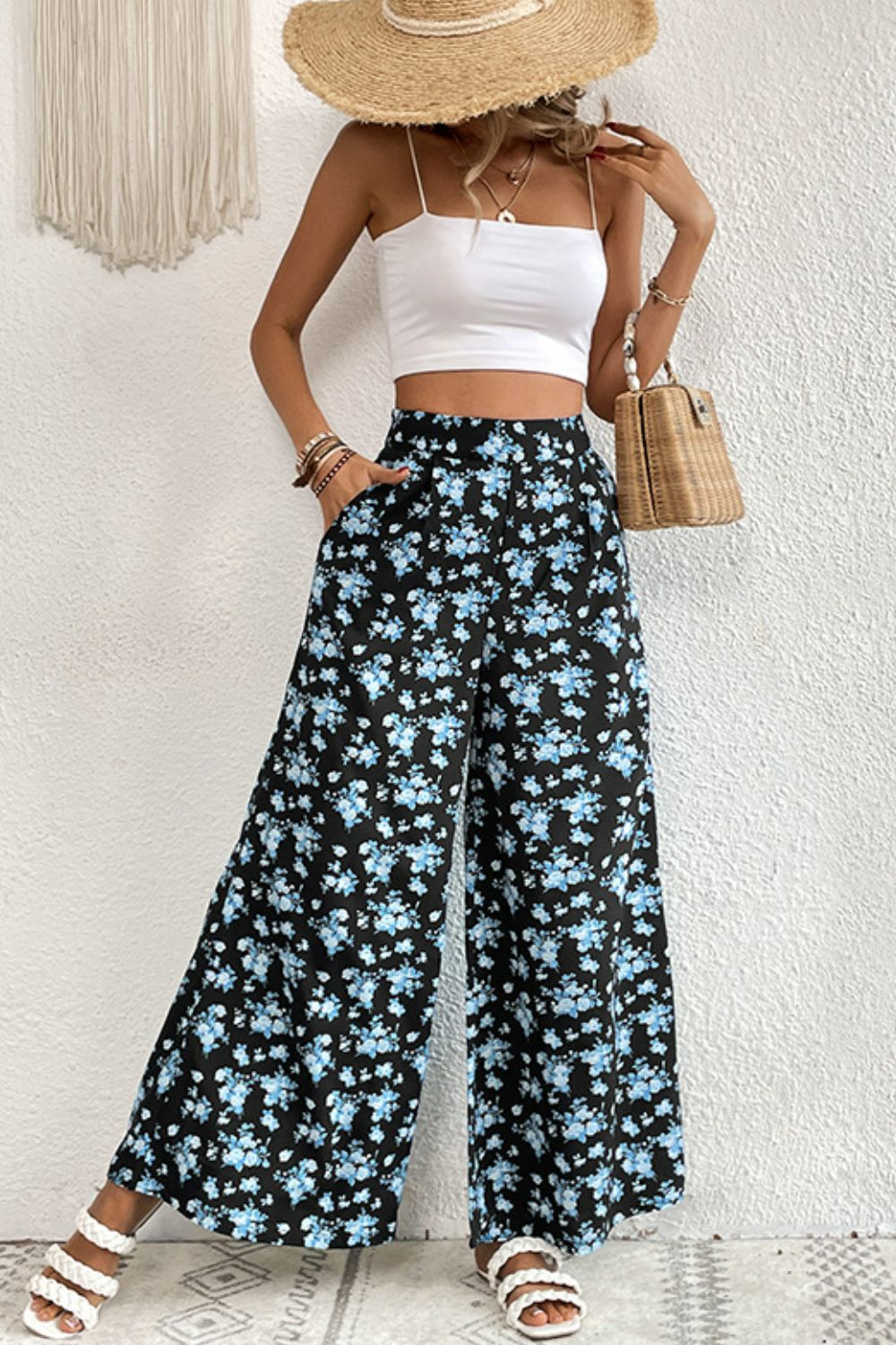 Floral Pocket Culottes - Bottoms - Pants - 5 - 2024