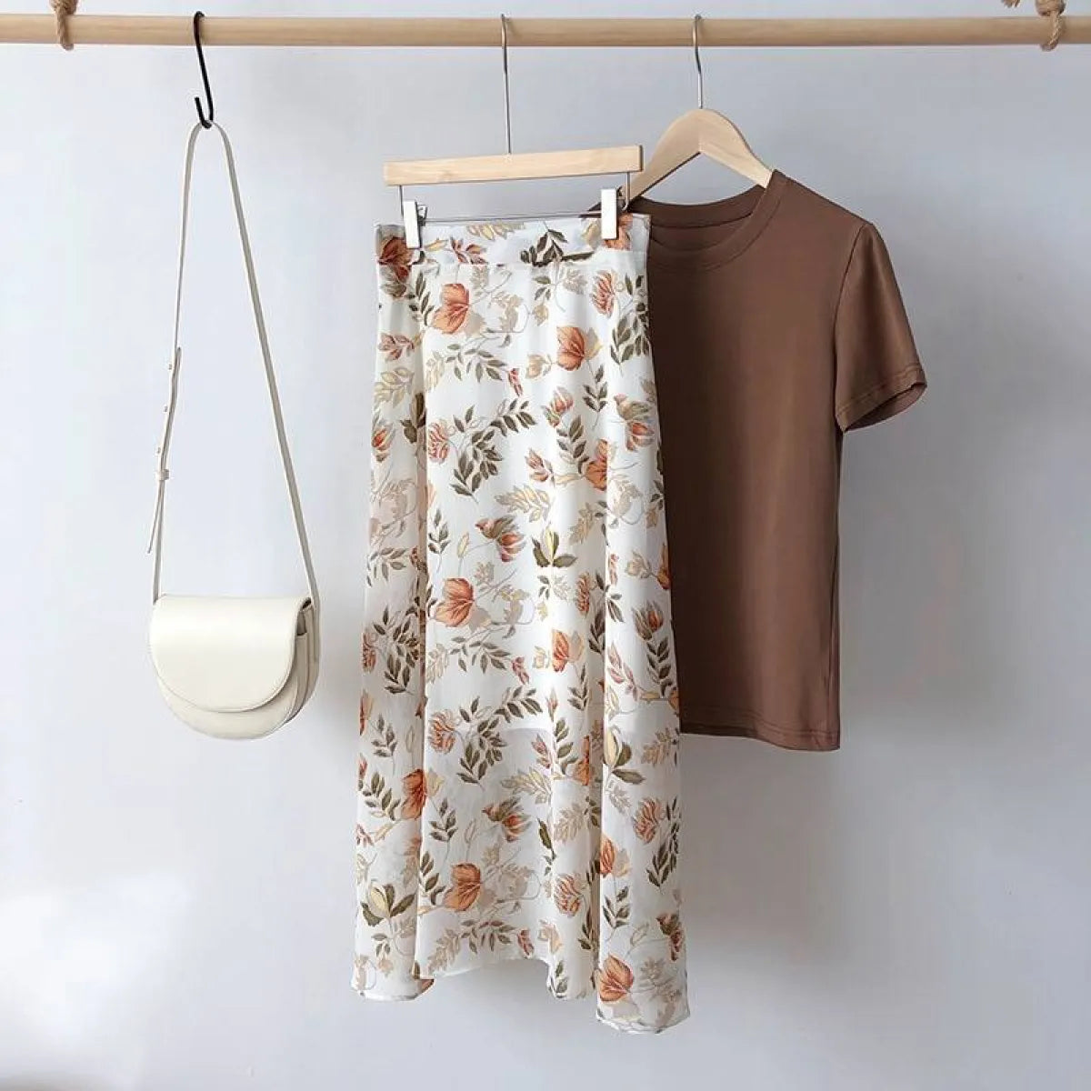 Floral Print Maxi Skirt - Bottoms - 13