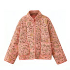Floral Print Quilted Cotton Jacket - Jackets & Coats - Jacket - 7
