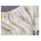 Women’s Floral Printed Chiffon Crop Top - Women’s Clothing & Accessories - 3