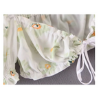 Women’s Floral Printed Chiffon Crop Top - Women’s Clothing & Accessories - 5