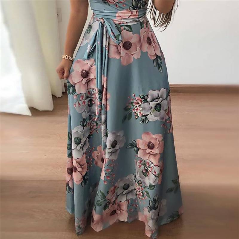 Women’s Floral Printed Maxi Dress - All Dresses - Dresses - 4 - 2024