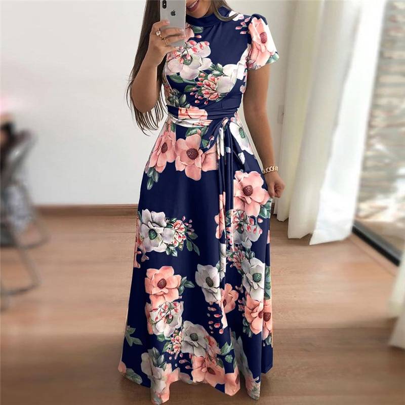 Women’s Floral Printed Maxi Dress - All Dresses - Dresses - 5 - 2024