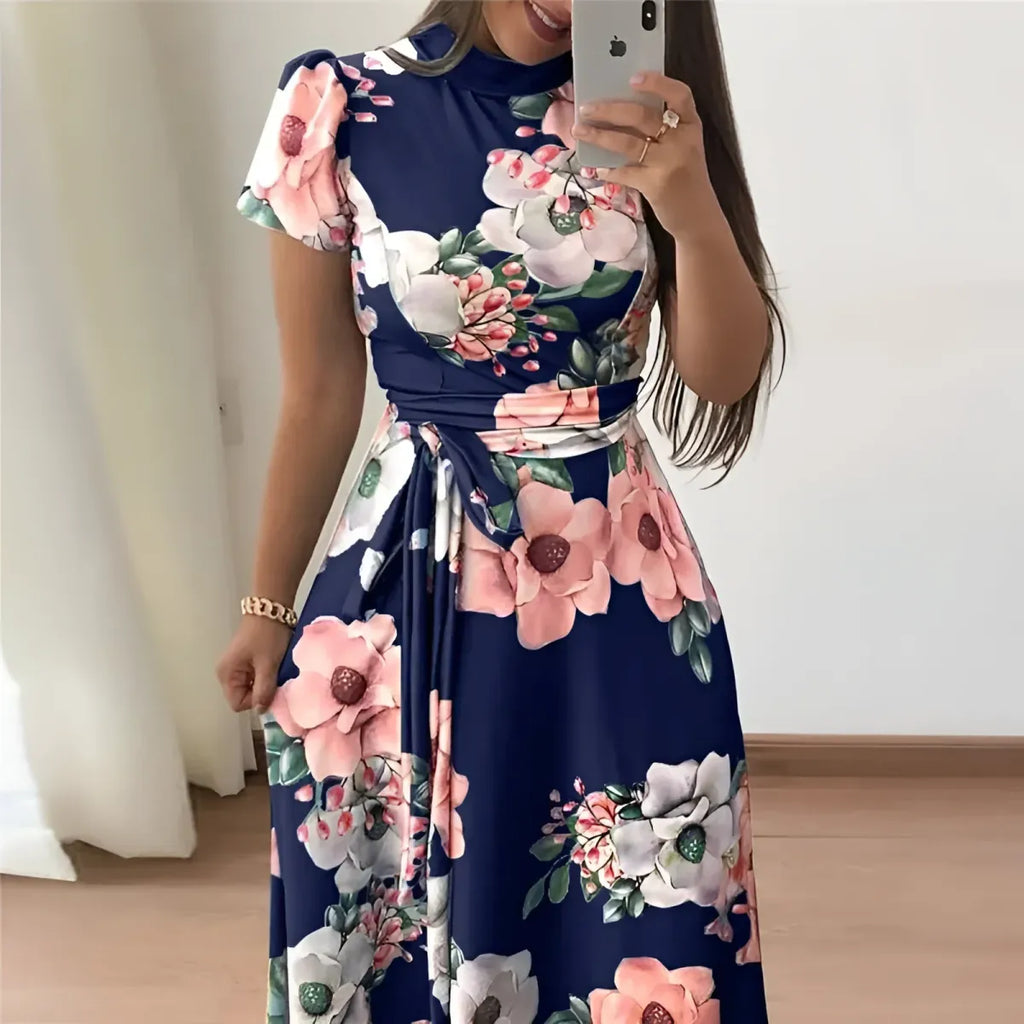 Women’s Floral Printed Maxi Dress - All Dresses - 6