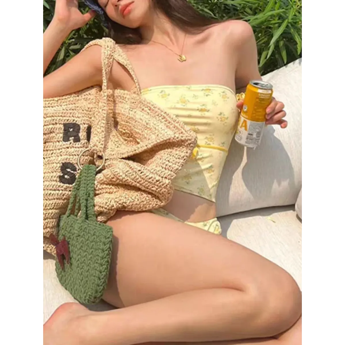 Floral Strapless Bikini Set – Spice Girl Style Summer Beachwear - Sexy Products - Swimwear - 4