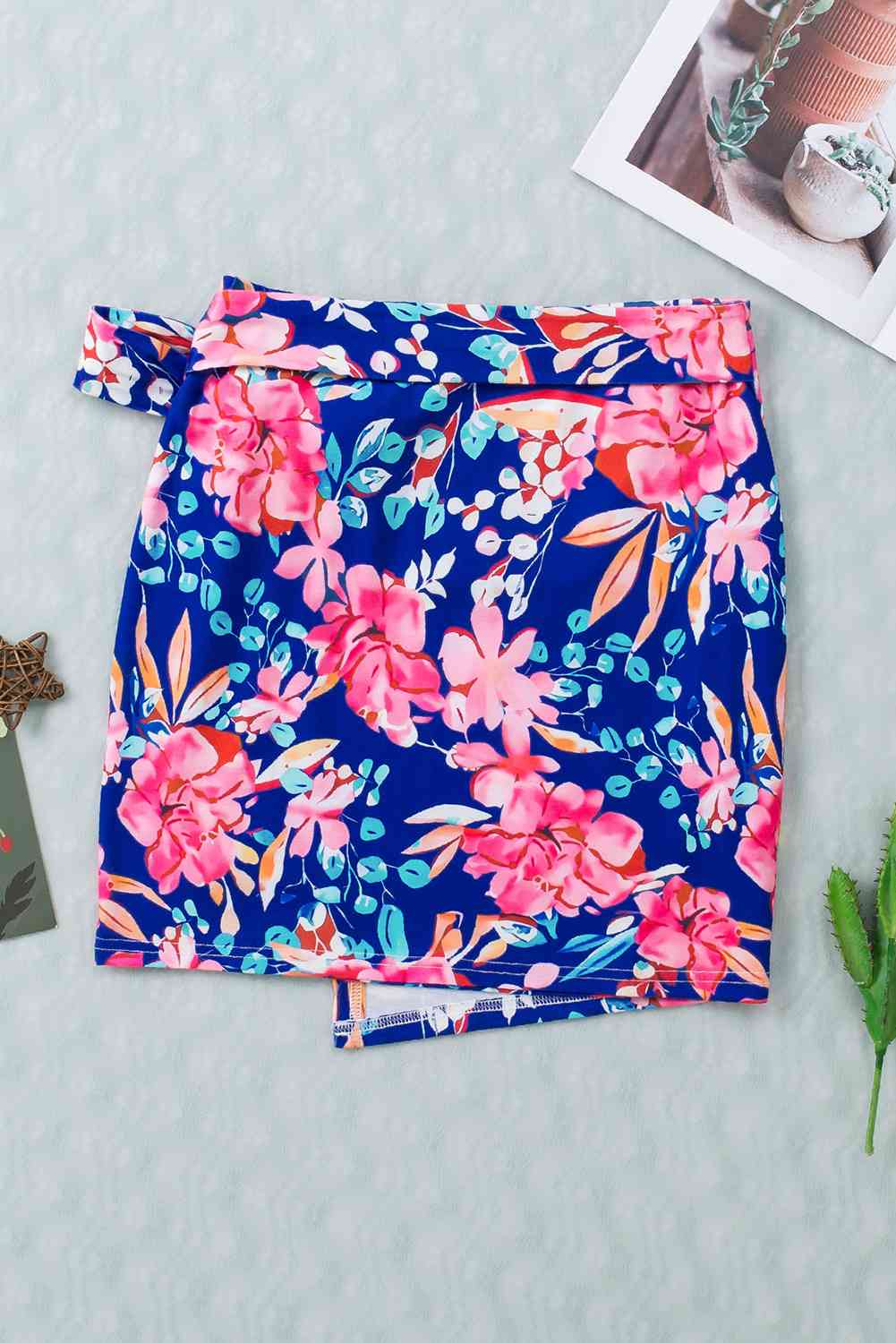 Floral Tied Mini Skirt - Bottoms - Mini Skirts - 3 - 2024