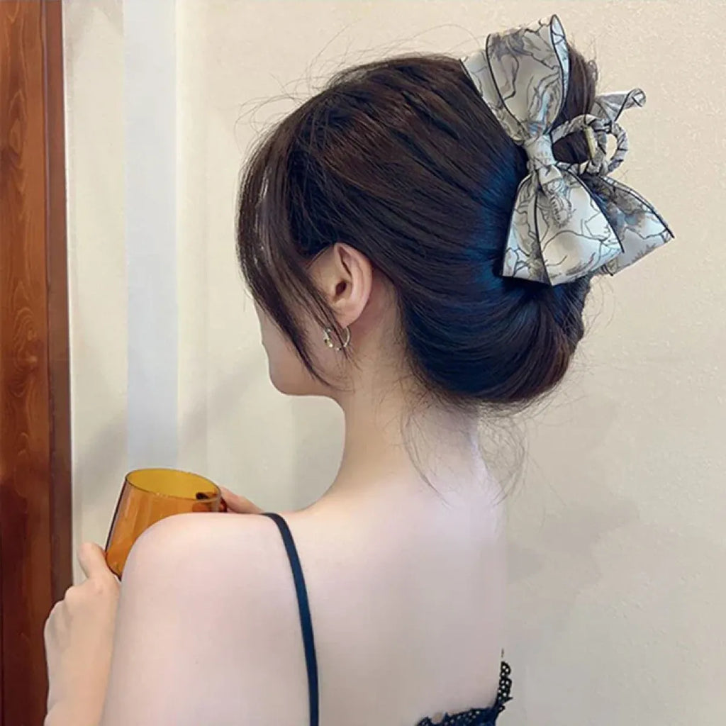 Floral Vintage Bow Hair Clip - Accessories - Hair Accessories - 6