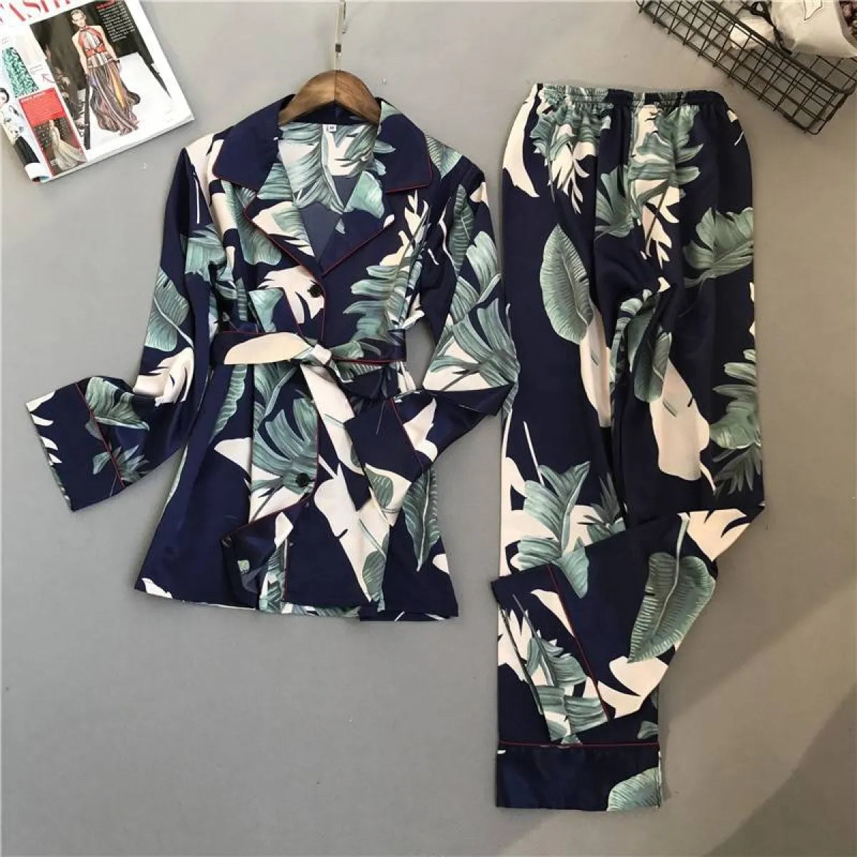 Flowers/Plant Pajama Set - Women’s Clothing & Accessories - 1