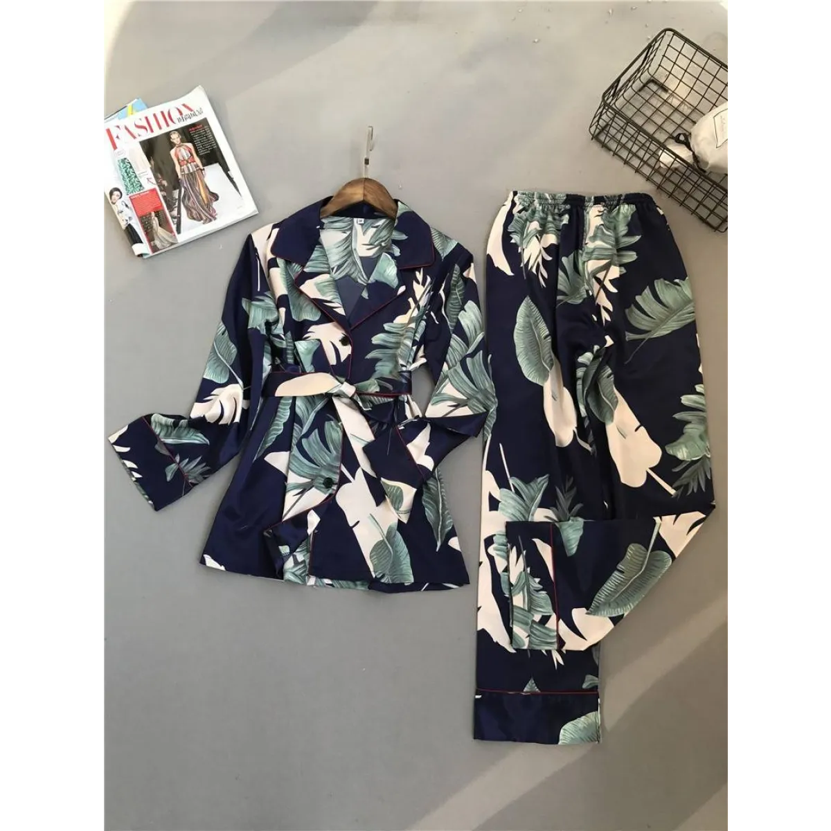 Flowers/Plant Pajama Set - Women’s Clothing & Accessories - 12