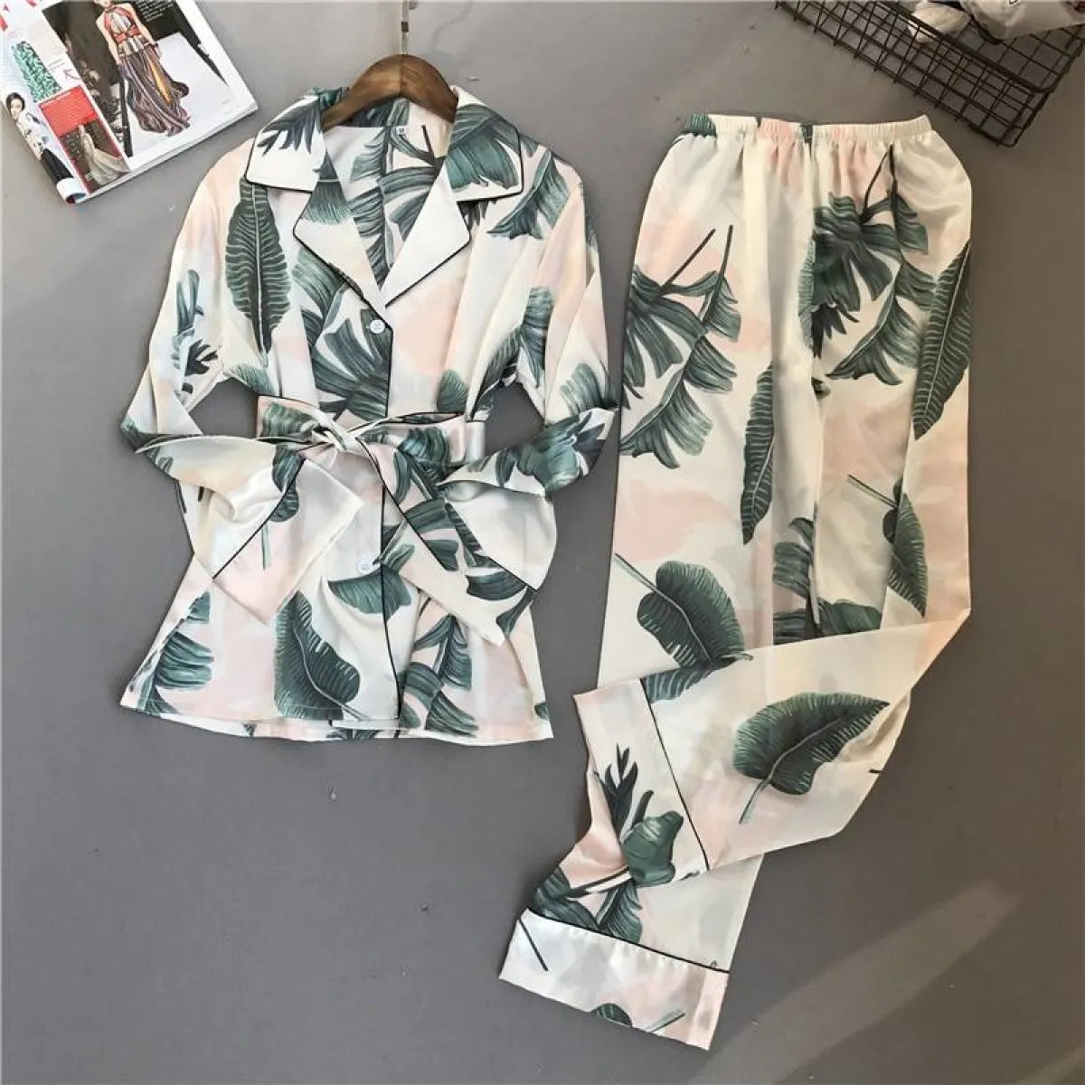 Flowers/Plant Pajama Set - Women’s Clothing & Accessories - 4