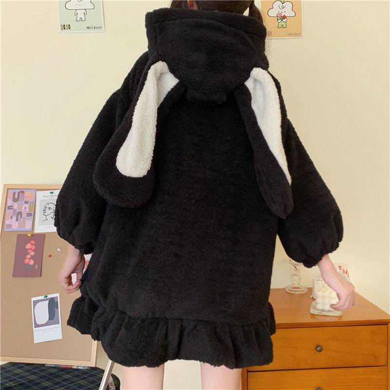 Fluffy Bunny Hoodie - Women’s Clothing & Accessories - Sleepwear & Loungewear - 12 - 2024