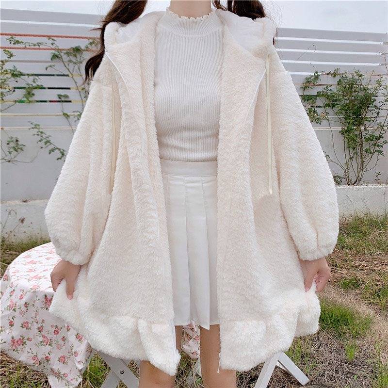 Fluffy Bunny Hoodie - Women’s Clothing & Accessories - Sleepwear & Loungewear - 6 - 2024