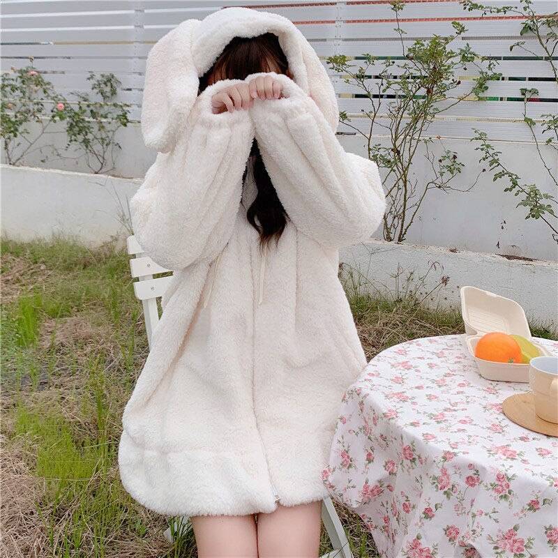 Fluffy Bunny Hoodie - Women’s Clothing & Accessories - Sleepwear & Loungewear - 7 - 2024