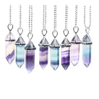 Colorful Fluorite Quartz Necklace - Women’s Jewelry - 2