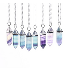 Colorful Fluorite Quartz Necklace - Women’s Jewelry - 3