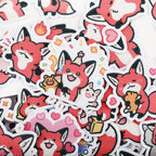 38pcs Little Fox Cartoon Stickers - DIY Photo Album Waterproof Decoration - Stickers - 2