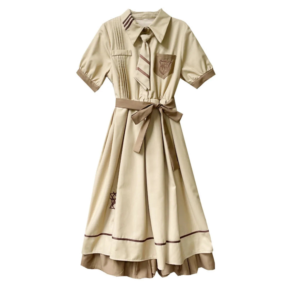 French Retro Schoolgirl Lolita Swing Dress - All Dresses - 5