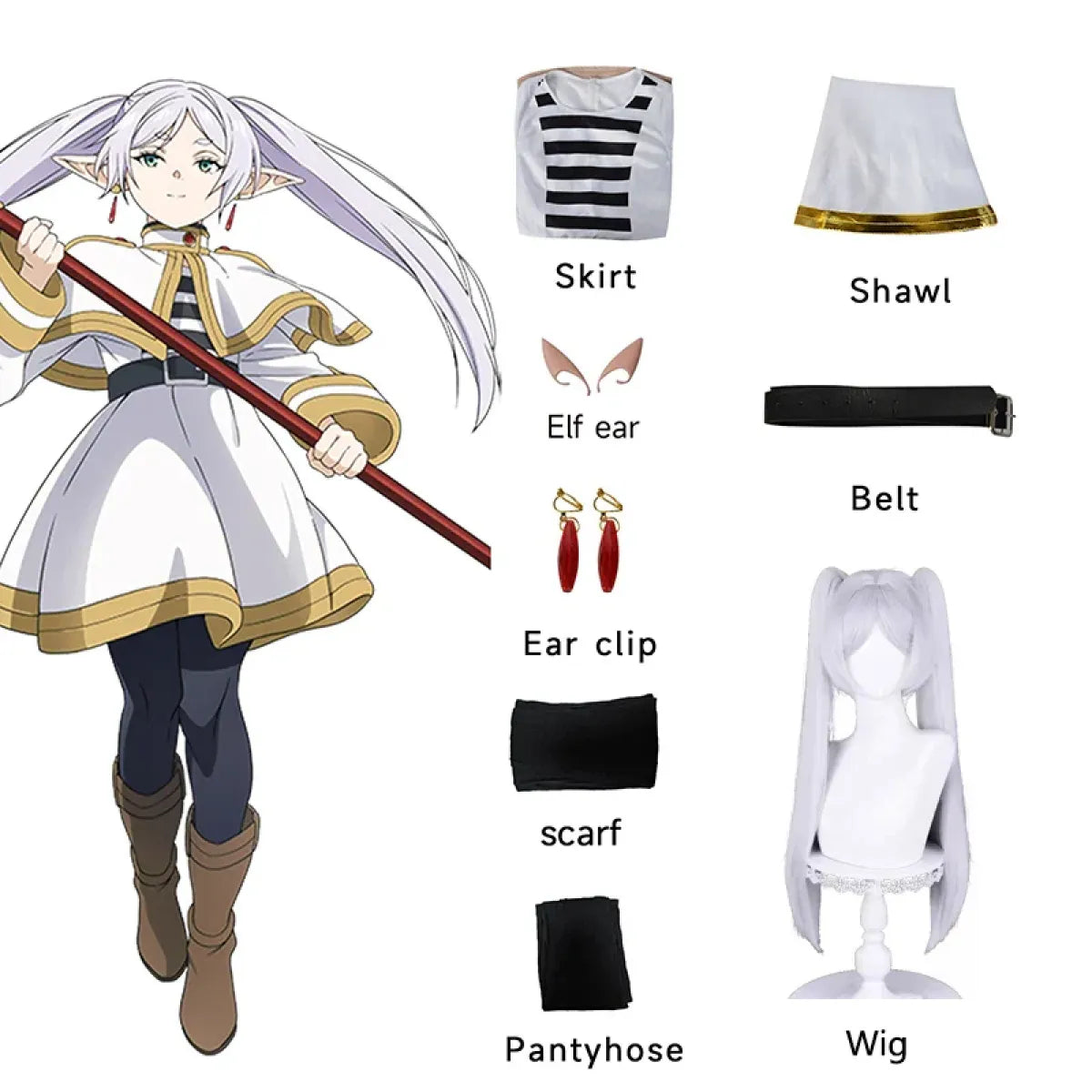 Frieren Cosplay Costume – Beyond Journey’s End - Cosplay - Cosplay - 7