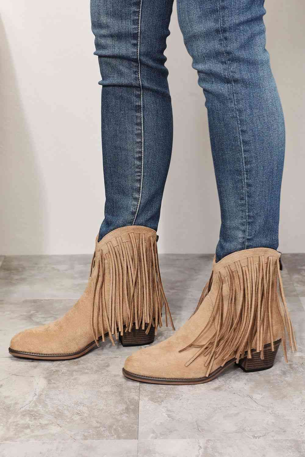 Legend Women’s Fringe Cowboy Western Ankle Boots - Women’s Clothing & Accessories - Shoes - 2 - 2024