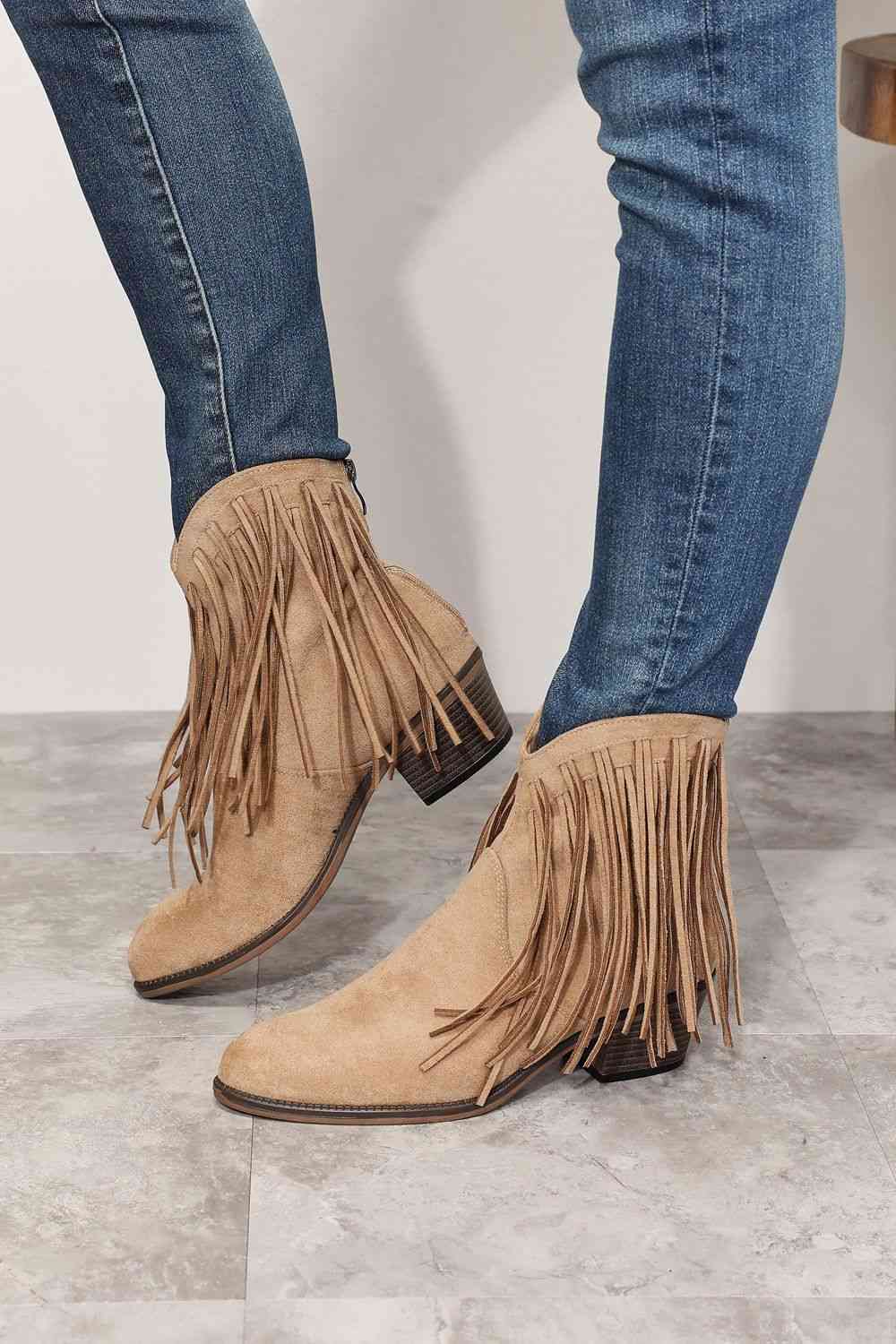 Legend Women’s Fringe Cowboy Western Ankle Boots - Women’s Clothing & Accessories - Shoes - 3 - 2024