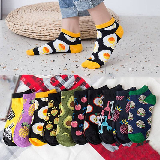 Fruits Printed Harajuku Socks - Women’s Clothing & Accessories - Apparel & Accessories - 1 - 2024