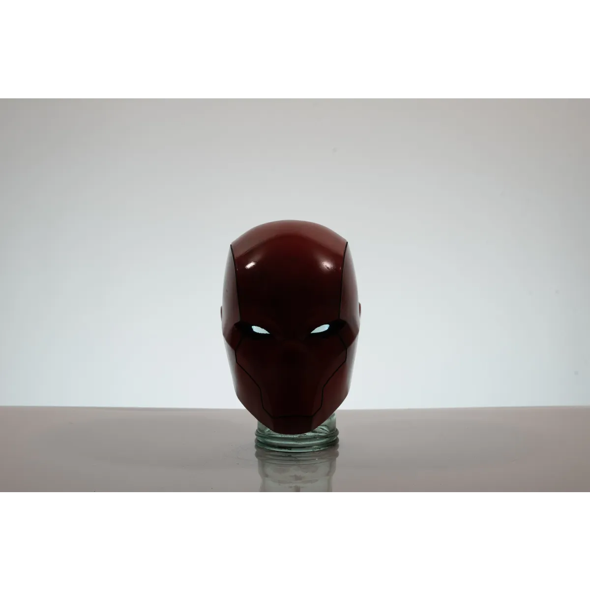 Red Vigilante Helmet - Wearable Costume Cowl Mask Helm - Cosplay - Helmets and Headwear - 2