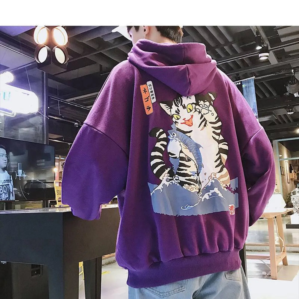 Funny Cat Hooded Jacket - Jackets & Coats - 1