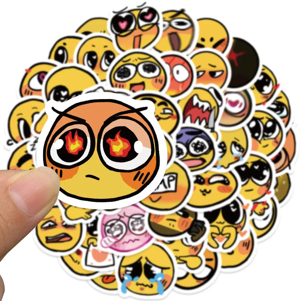 Funny Face Waterproof Graffiti Stickers - Aesthetic Luggage & Laptop Decals - Tops - Decorative Stickers - 4 - 2024